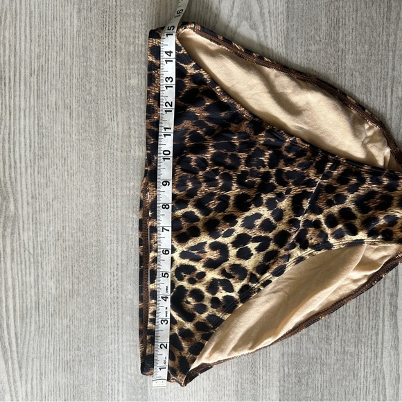 NWT Vintage Sun Streak Leapord High Leg Swim Bottoms - Picture 8 of 9